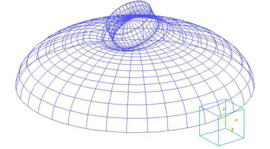 A blue and white grid structure

AI-generated content may be incorrect., Picture